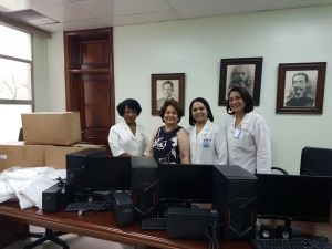 HUMNSA recibe insumos del Patronato Pro-maternidad.